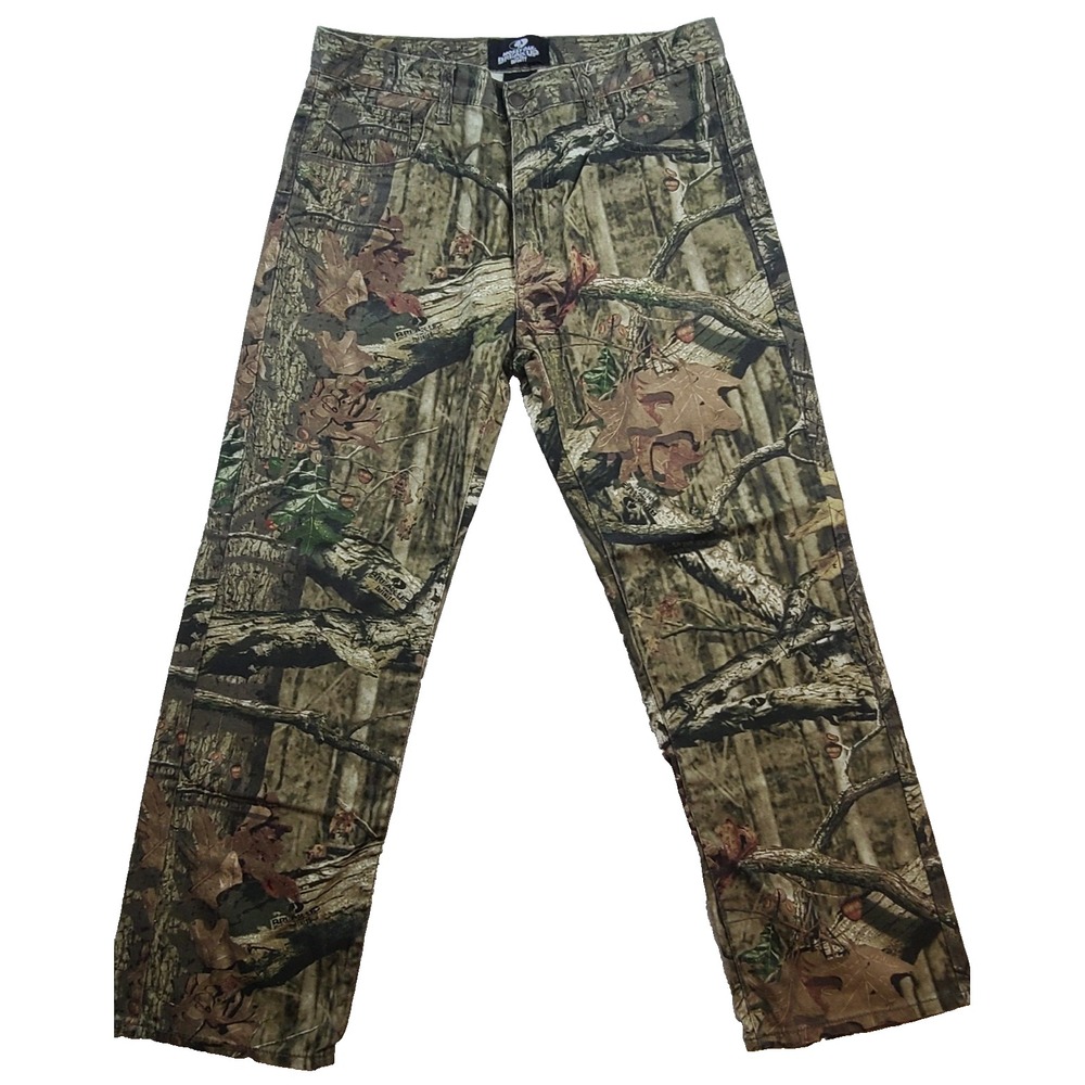 Mossy Oak Break Up Infinity Pants Men 34x30 Camo Cotton Hunting Outdoor Straight